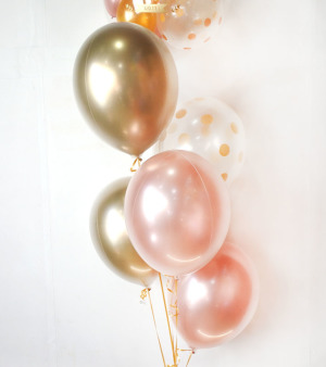 バルーン電報 ウェルカムバルーン】☆お名前入り ピンクティアラ