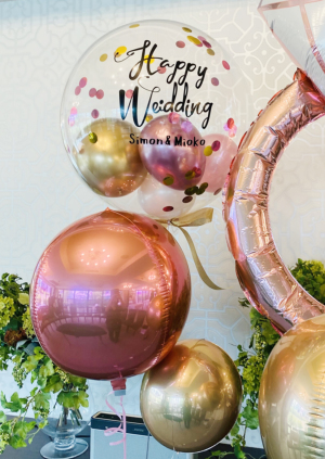 バルーン電報 ウェルカムバルーン】☆お名前入り まんまる